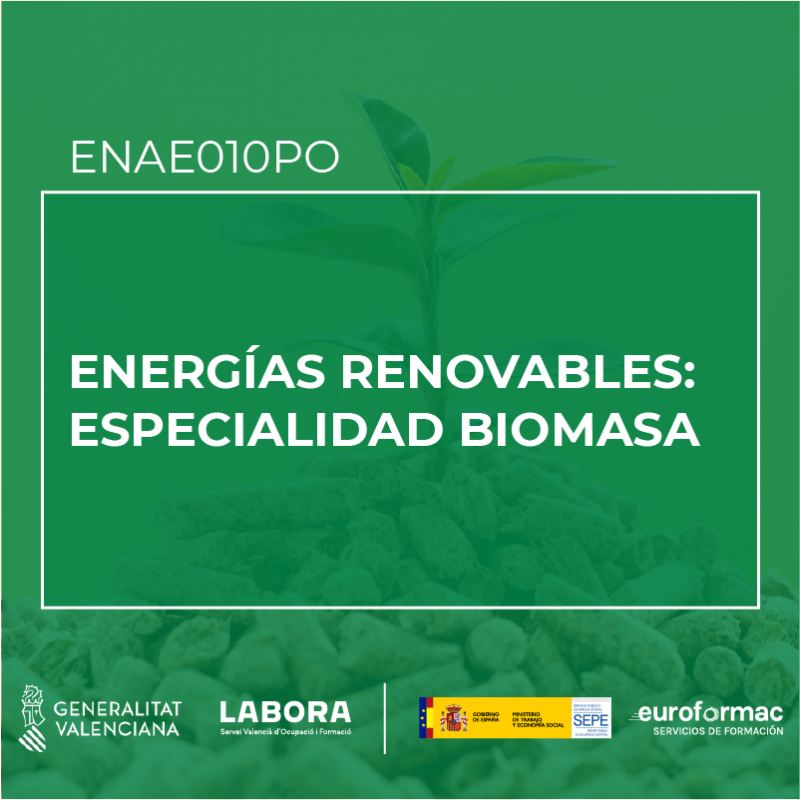 ENERGÍAS RENOVABLES: ESPECIALIDAD BIOMASA