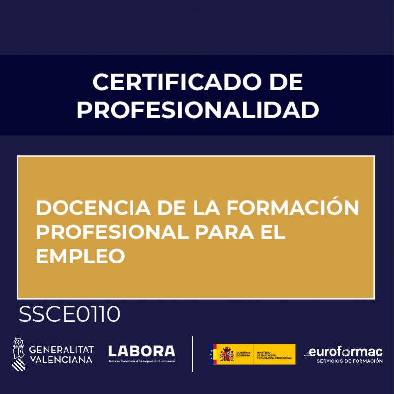 DOCENCIA DE LA FORMACIÓN PROFESIONAL PARA EL EMPLEO