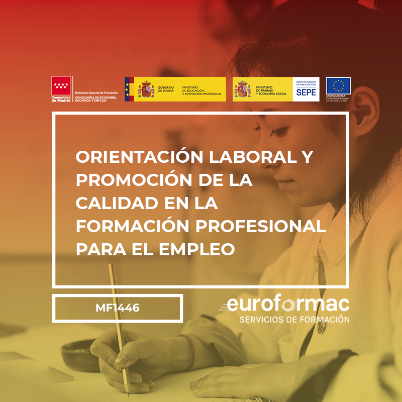 ORIENTACIÓN LABORAL Y PROMOCIÓN DE LA CALIDAD EN LA FORMACIÓN PROFESIONAL PARA EL EMPLEO (MF1446_3)