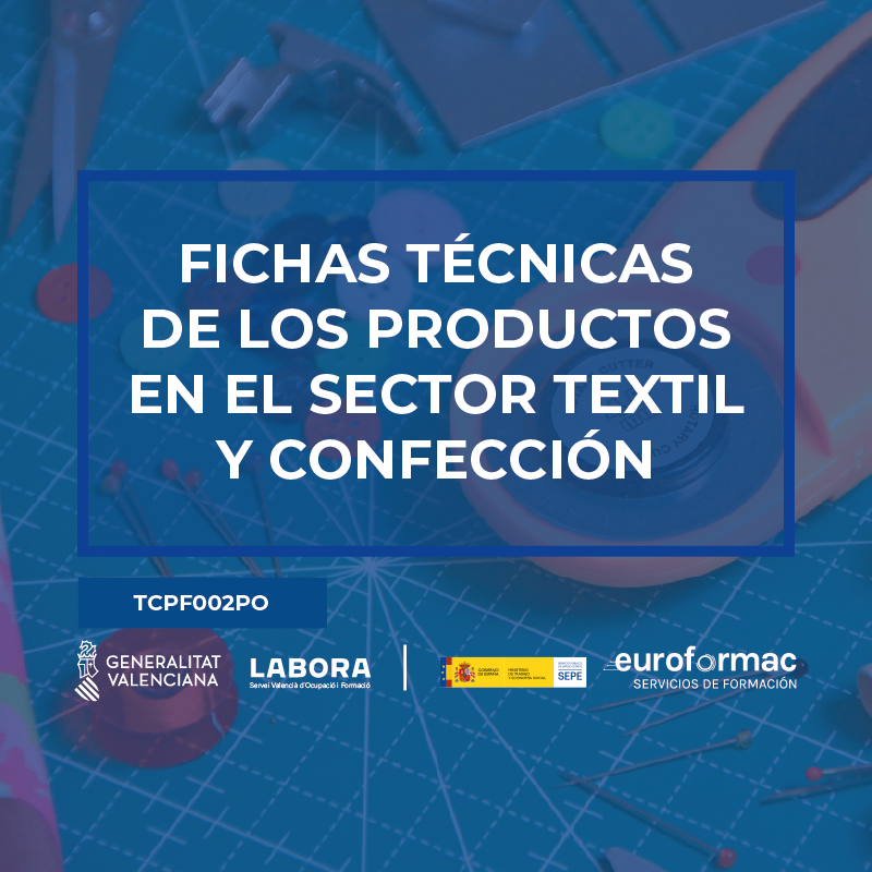 FICHAS TÉCNICAS DE LOS PRODUCTOS EN EL SECTOR TEXTIL Y CONFECCIÓN